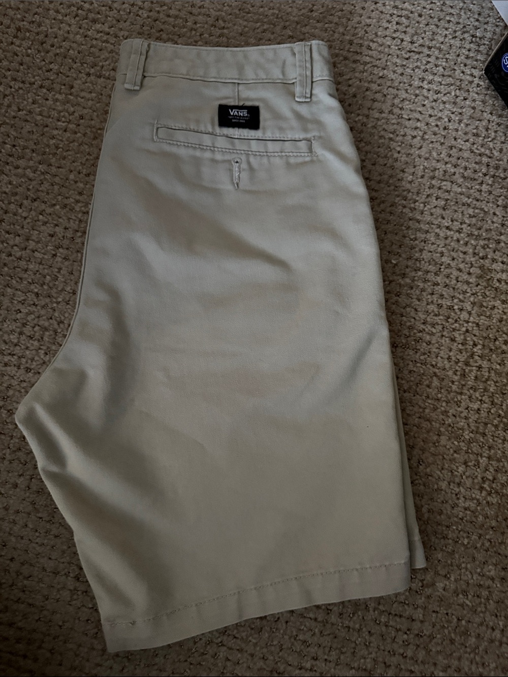 Vans Men's Khaki Chino Shorts - Light Tan